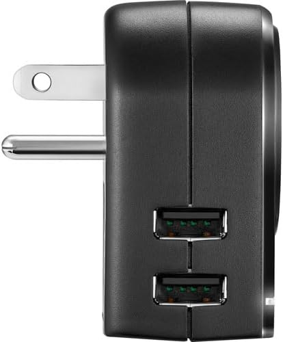 Insignia All-in-One Ground Travel Adapter Converter Series with USB Ports (Grounded Travel Adapter)