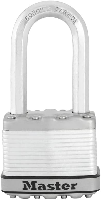 Master Lock M5XDLH Magnum Heavy Duty Padlock with Key, 1 Pack Silver