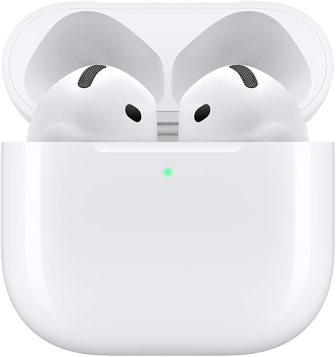 Apple AirPods 4 Wireless Earbuds, Bluetooth Headphones, with Active Noise Cancellation (Renewed)
