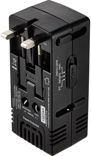Insignia All-in-One Ground Travel Adapter Converter Series with USB Ports (All-in-One Travel Adapter & Converter)