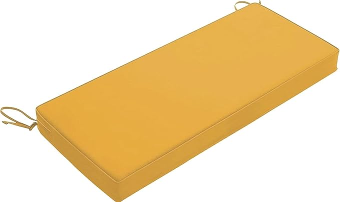 Outdoor Bench Cushion 36x18/40x16/48x16 Waterproof Patio Furniture Cushions Garden Sofa Settee Couch Swing Pads with Ties(18,59x18x3 in)