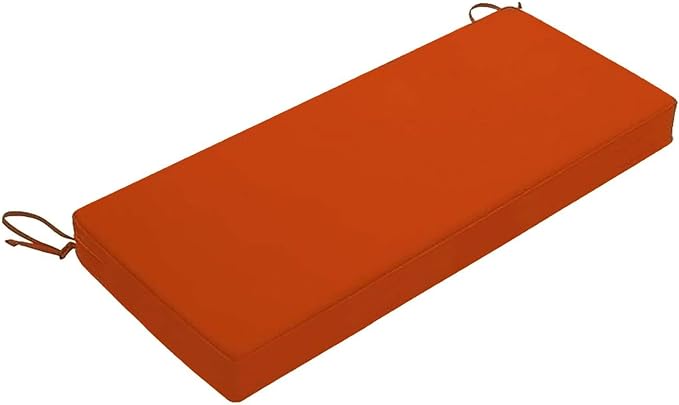 Outdoor Bench Cushion 36x18/40x16/48x16 Waterproof Patio Furniture Cushions Garden Sofa Settee Couch Swing Pads with Ties(17,59x18x2 in)