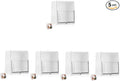 STOBAZA 5pcs Cotton Swab Dispenser Cotton Balls Holder Lid 2 Sections Makeup Box Plastic Storage Box
