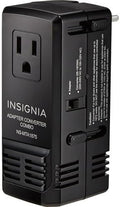Insignia All-in-One Ground Travel Adapter Converter Series with USB Ports (All-in-One Travel Adapter & Converter)