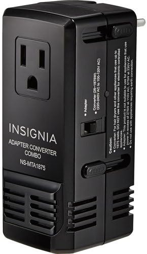 Insignia All-in-One Ground Travel Adapter Converter Series with USB Ports (All-in-One Travel Adapter & Converter)
