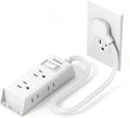 Addtam Flat Plug Power Strip with 6 Outlet Extender, 1 FT Extension Cord Flat Wall Plug with Multiple Outlets, No Surge Protector for Cruise Ship, Travel, Dorm, Home Office, Cruise Essentials, White
