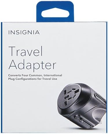Insignia All-in-One Ground Travel Adapter Converter Series with USB Ports (Universal Travel Adapter)