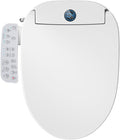 GAICOM Electric Bidet Toilet Seat, Heated Toilet Seat with Instant Warm Water, Warm Air Dryer, Side Panel Control, Self Cleaning Nozzle, Night Light, Soft Close Lid, Elongated White