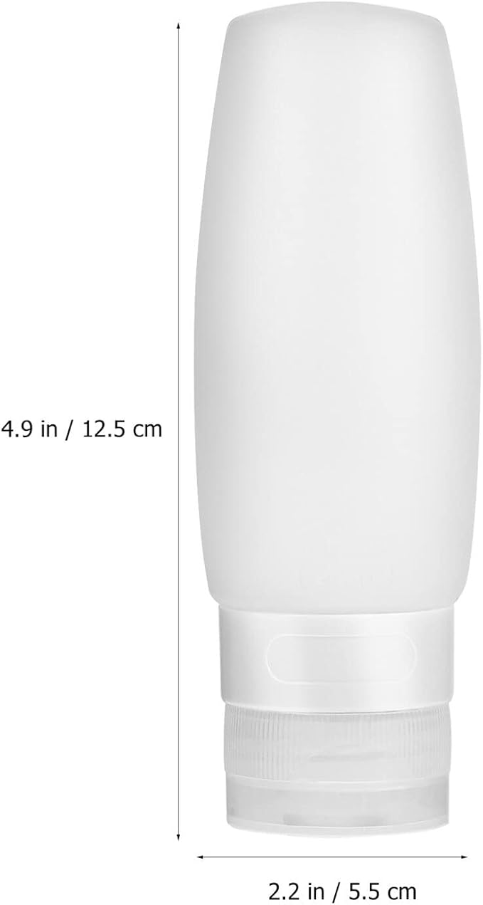 Healeved 8pcs Travel Bottles Refillable Containers for Shampoo Conditioner Lotion Squeeze Tubes with Leakproof Design for Travel and Daily Use