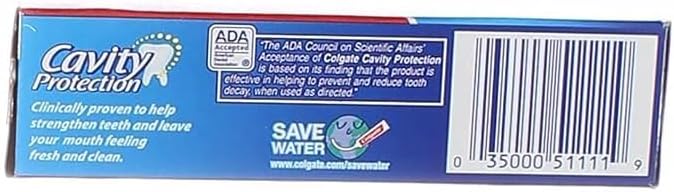 Colgate Cavity Protection Toothpaste, Creat Regular Flavor, Travel Size 1 oz (28g) - Pack of 10