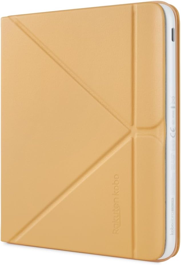 Kobo Libra Colour SleepCover Case | Butter Yellow | Sleep/Wake Technology | Built-in 2-Way Stand | Vegan Leather | Compatible with 7” Kobo Libra Colour eReader