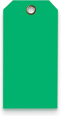 Tags 4 Less 15 Mil Waterproof Plastic Tags, Pack of 100 – 4” x 8” Heavy Duty Plastic Tags for Labeling, Outdoor Tagging, Equipment Labeling, Luggage, Valves & More (Dark Green)