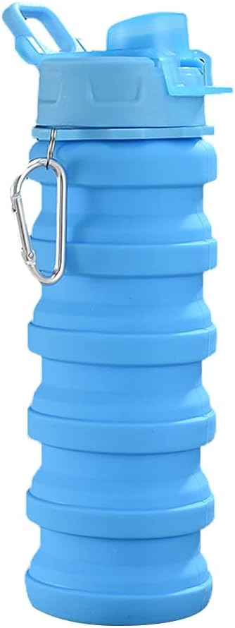Water Bottle,Leak Proof Water Bottle,Sports Water Bottle,Water Bottle Creative Pure Color/Camouflage Silicone Folding Water Cup Portab Outdoor Riding Sports Large Capacity Portable Water Bottle Water