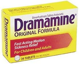 DRAMMAMINE Motion Sickness Tablets 36/Box