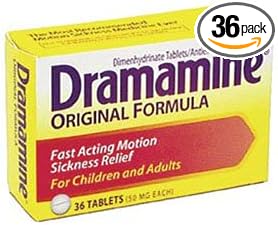 DRAMMAMINE Motion Sickness Tablets 36/Box