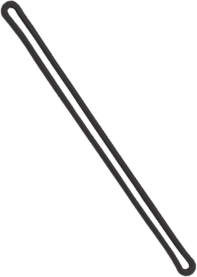 Specialist ID Bulk 100 Pack - 6 Inch Premium Black Plastic Luggage Tag Holder/Worm Loops for Bag Tags