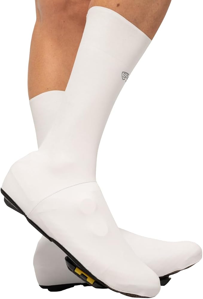Aquasokz Hi Waterproof Cycling Oversocks – Long-Cut UCI Legal Aero Fit Shoe Covers with Kevlar Toe Protection & Silicone Grip