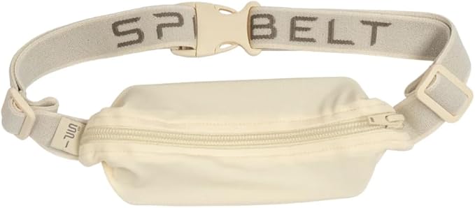SPIbelt Running Belt Original Monochromatic for Women Men, Phone Holder for Running, Running Fanny Pack, Holder for Phone, Running Waist Pack, Adjustable Waist, [Fits All Phones]. Toasted Sesame