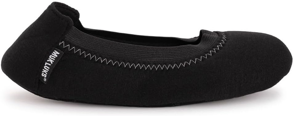 Muk Luks Women's 2 Pair Travel Ballerina Slipper Set
