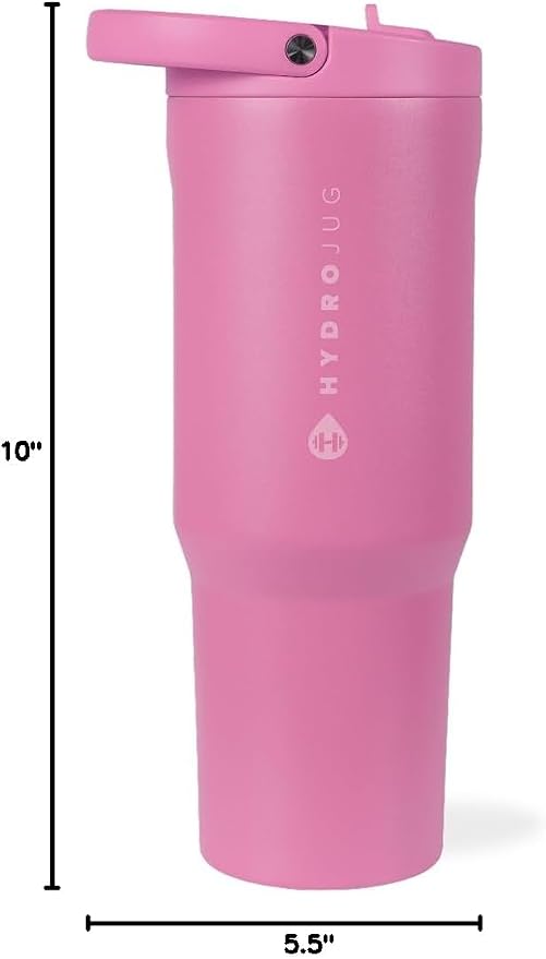 HydroJug Sport 40 oz Insulated Stainless Steel Water Bottle, Taffy