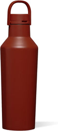 Corkcicle Sport Canteen - Keeps Drinks Cold 25 Hours - Stainless Steel Water Bottle - Triple-Insulated - Spill-Proof - Summer Drinkware Gift - Keeps Drinks Ice Cold - 32 oz - Brick