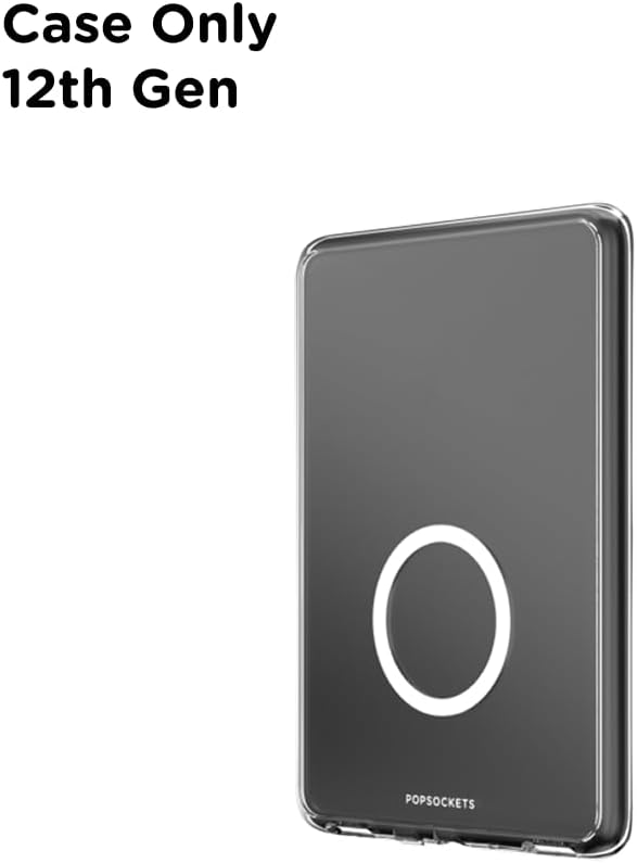 PopSockets Kindle Paperwhite Case (12th Gen, 7”, 2024/25), Signature Edition & Colorsoft Protective Cover with Built-in MagSafe-Compatible Ring for PopGrip, E-Reader Accessory - Clear