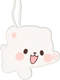 Milk Luggage Tag in White Authorized Milkmochabear Merchandise Cute Adorable Silicone with Name ID Card Suitcase Label Travel Essentials Accessories for Bags Backpacks Baggage