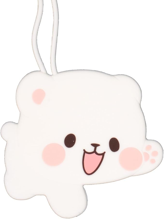 Milk and Mocha Luggage Tag Set Authorized Milkmochabear Merchandise Cute Adorable Silicone with Name ID Card Suitcase Label Travel Essentials Accessories for Bags Backpacks Baggage