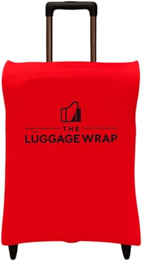 Small Regal Red Water-Resistant Luggage Covers for Suitcase TSA Approved for 19"-21" - Durable Patented Design Suitcase Covers for Luggage, Fundas para Maletas, Travel Accessories