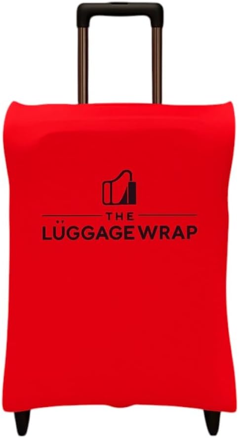 Large Regal Red Water-Resistant Luggage Covers for Suitcase TSA Approved for 27"-29" - Durable Patented Design Suitcase Covers for Luggage, Fundas para Maletas, Travel Accessories