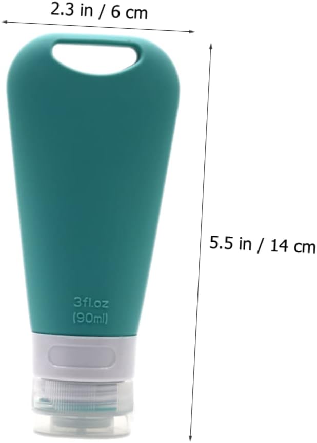 PRETYZOOM 6pcs Travel Toiletry Bottles Set Silicone Containers for Shampoo Lotion and Cream Leakproof Design for Easy Squeeze for Travel and Cosmetics