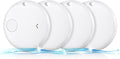 Air Tracker Tags-4 Pack, Smart Bluetooth Tracker Works with Apple Find My (iOS Only), Item Finder Key Finder with Replaceable Battery, Tracker Tag Locator for Keys, Luggage, Suitcases and Bags (White)