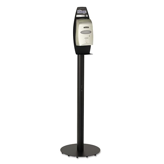 Kimberly-Clark Professional Electronic Cassette Dispenser Floor Stand (11430), 17.7” x 57.4” x 17.7”, for Skin Care & Hand Sanitizer, Black