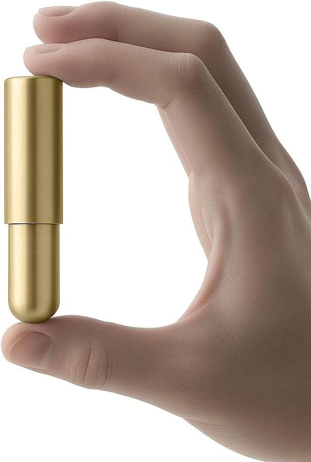 mordeco nanoSprayer Mini Perfume Refillable Bottle, Perfume Atomizer, Essential Oil Bottles, Small Spray Bottle for Travel, Everyday Carry (5ml, Gold)