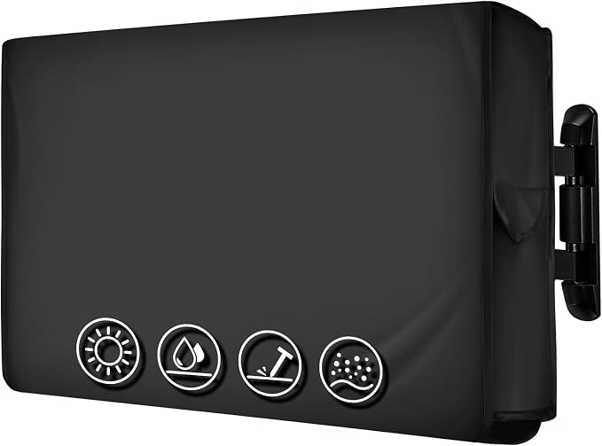 ULTCOVER Waterproof TPE Fabric Outdoor TV Cover with Anti-scratch Liner for 60-65 inch Outside Flat Screen Televisions