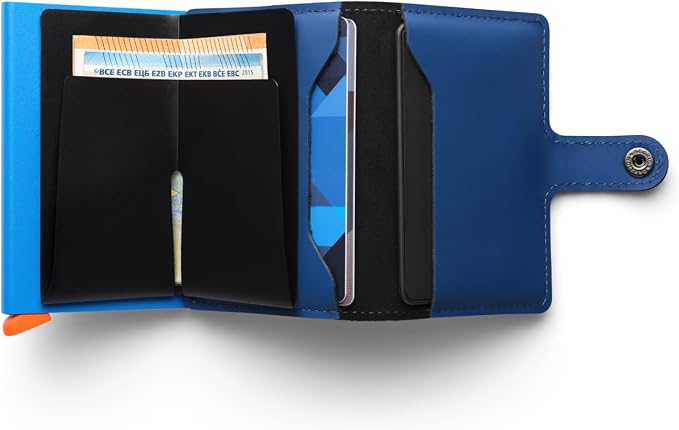 Chipolo x Secrid Trackable Miniwallet, Leather Slim Wallet, incl. Rechargeable Bluetooth Tracker Chipolo Card, Works with Apple Find My or Google’s Find Hub with Call Your Phone & Out of Range Alerts