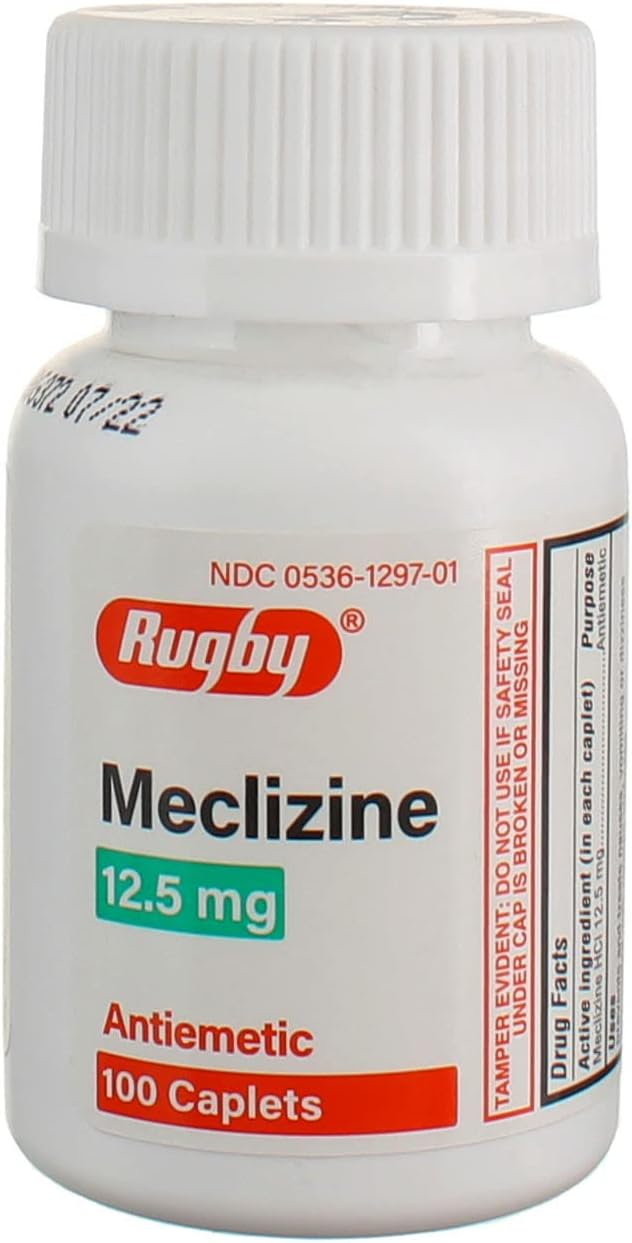 Meclizine Tablets 12.5mg 100ct by Rugby