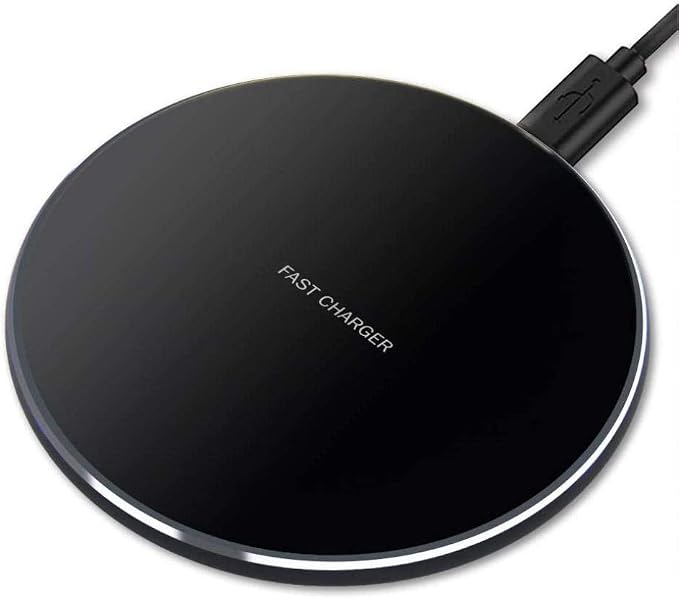 SCDWireless 15W Wireless Charger Fast Charging Pad Slim for Galaxy S21,Plus,Ultra - Quick Charge Compatible with Samsung Galaxy S21,Plus,Ultra,Black,SC-SC78255Z4Y-392