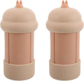2pcs Portable Silicone Travel Bottles, 4-in-1 Leak-Proof Squeeze Containers Set, Mini Liquid Toiletry Bottles for Travel, Camping, Gym, Daily Use 60ml
