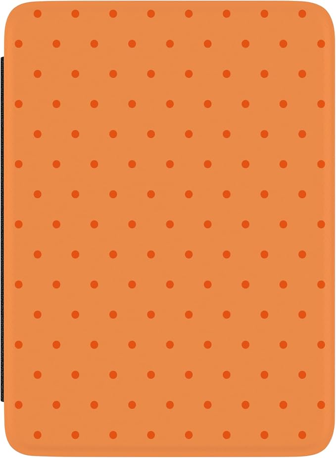 Casely Kindle Case | On the Dot | Orange Polka Dot | Compatible with 7” Kindle Colorsoft and 7” Kindle Paperwhite (12th Gen 2024 Models)