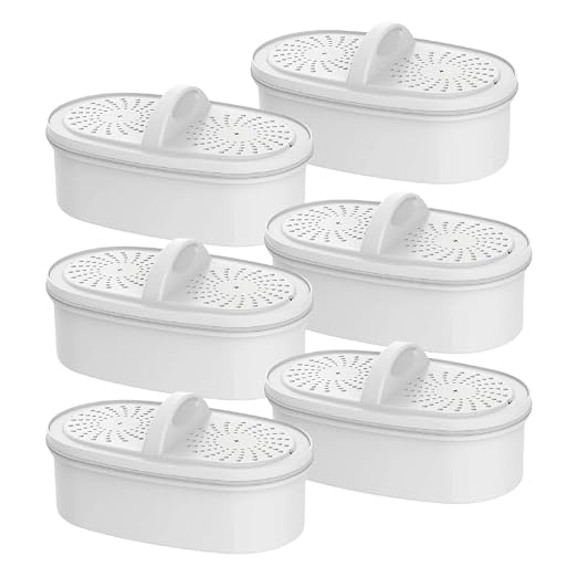 AQUA CREST PF-01A Water Filter Replacement for Waterdrop® Pitcher Filtration System, Fits Waterdrop® PF-01A, Reduces Lead, PFOA/PFOS, Chlorine, Last Up to 3 Months or 200 Gallons, 6 Pack