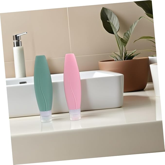 150ml Silicone Travel Bottles Set of 5 Leak Proof Mini Containers for Toiletries Squeezable Travel Accessories for Shampoo and Conditioner
