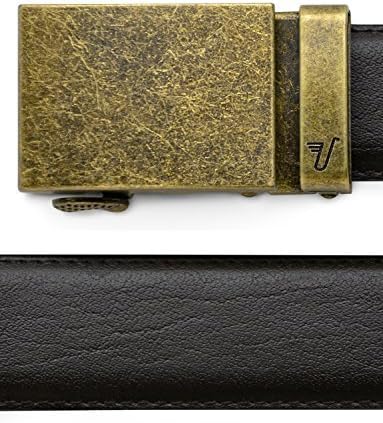 Mission Belt Men's Leather Ratchet Belt, 40mm Metal Collection