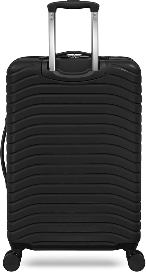 Everest Expandable Hardsided Spinner (Black, 24-Inch Checked Medium)