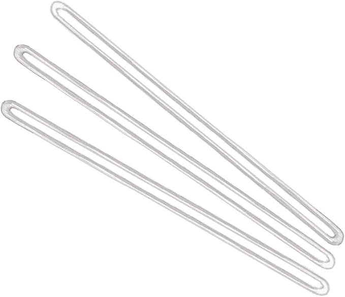 25 Pack - 6 Inch Premium Clear Plastic Luggage Tag Holders - Strong, Flexible Elastic Worm Loops for Bag Tags, Backpacks and Suitcases - Plastic Strap Loops by Specialist ID