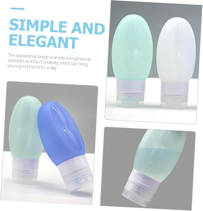 DOITOOL Sets Travel Size Toiletry Bottles Set Reusable Silicone Travel Containers for Toiletries Lotion Refillable Bottles Makeup Shampoo Essentials Pcs