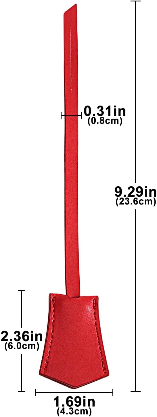 Genuine Leather Bag Decorative Hang Tag for Speedy 25 30 35,Luggage Tag, Suitcase Tag(TAG-RED)