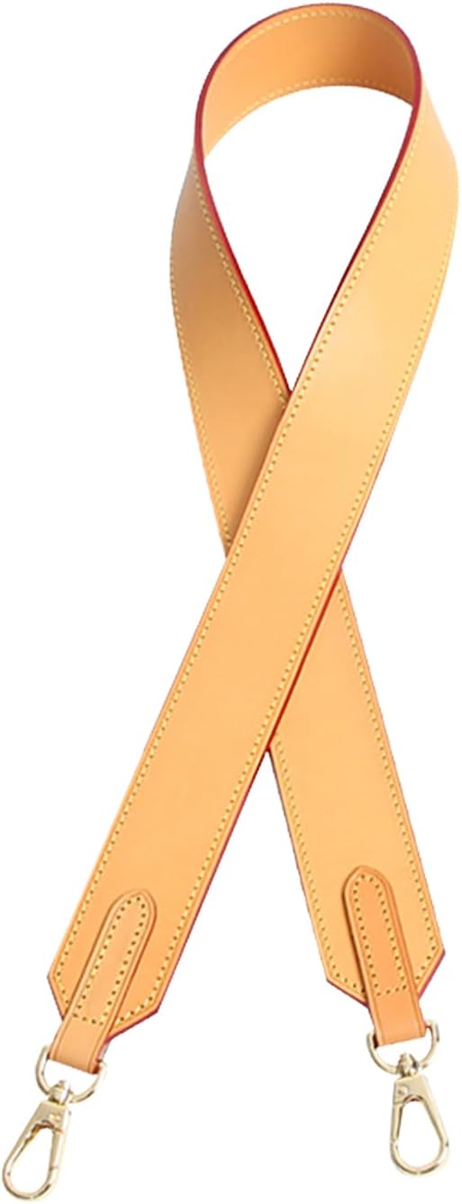 jiesinlov Vachetta Leather Wide Straps Replacement Bag Shoulder Strap for Neverful Speedy Tote Handbag(Width1.5in,length35.4in-Beeswax)