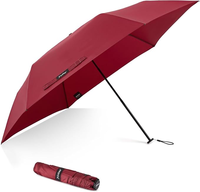 G4Free 43in Mini Travel Umbrella Ultralight Carbon Fiber UPF 50+ Umbrella | UV Protection, Sun Block, For Sun, Super Slim, Small Size, Weighs Only 4 oz, Compact Design, For Travel, For Purse, Women Use