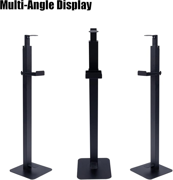 LXLZYXSF Restroom Portable Soap Dispenser Floor Stand Hand Sanitizer Dispenser Holder Foot Pedal Operated, with Adjustable Height Tray, School Malls Restaurant
